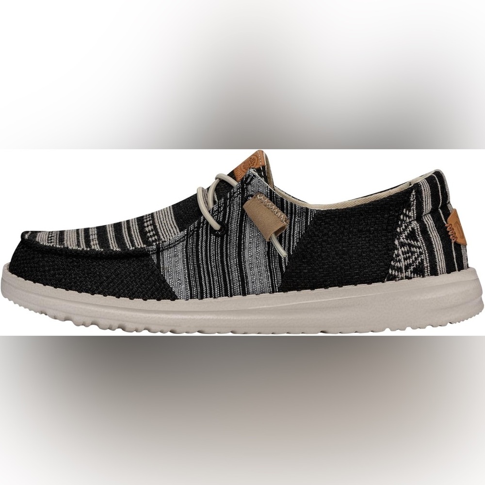 Hey Dude Wendy Patchwork Java Shoes Women 11 Black - image 1